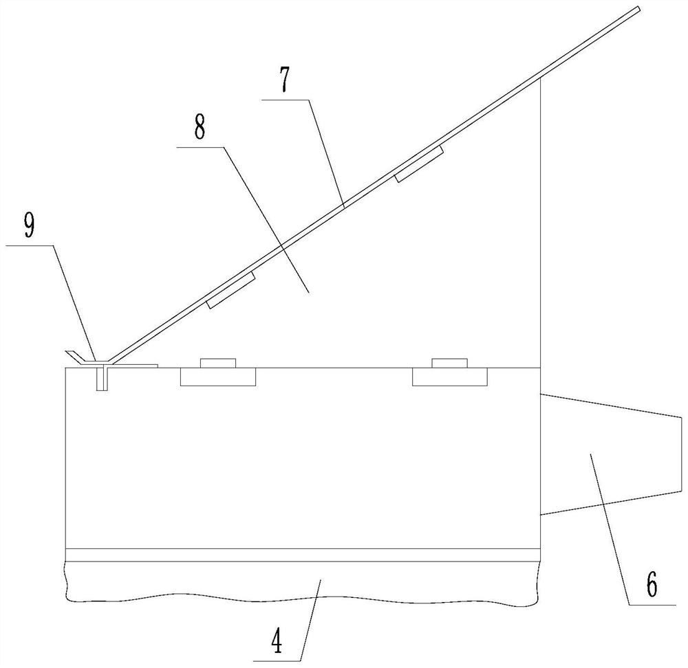 Rain-shielding pollen removing device