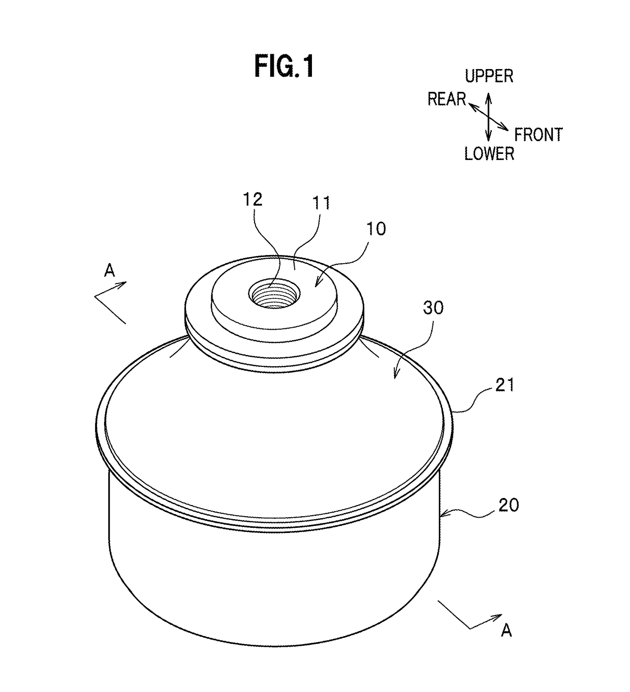 Liquid-charged antivibration device