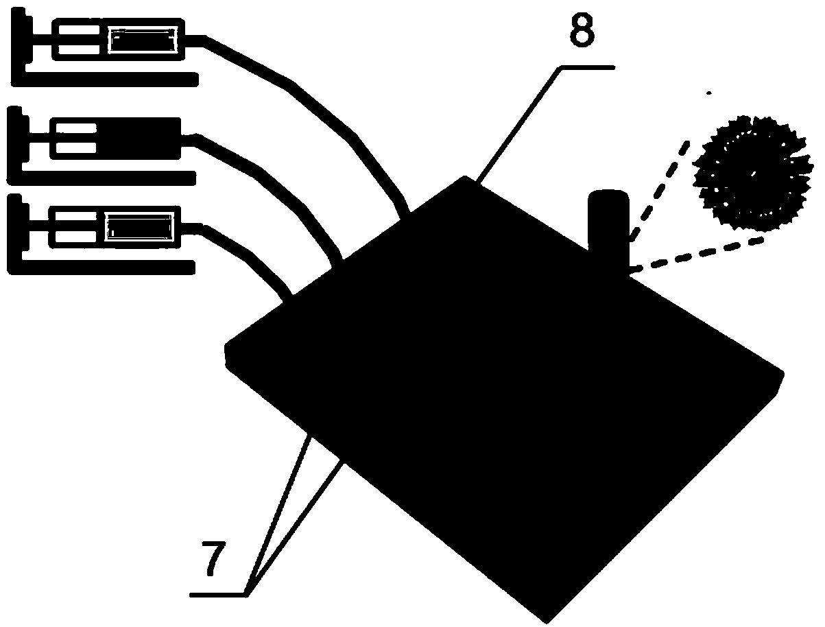 Interface structure of micro-fluidic chip, and manufacturing method and application thereof