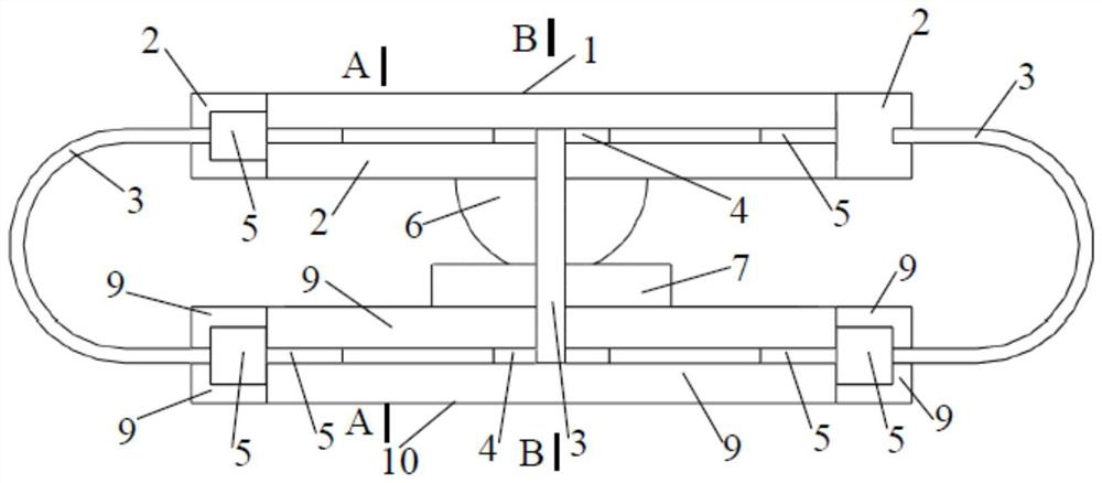 A high bearing capacity tensile and seismic isolation device with two-way sliding support