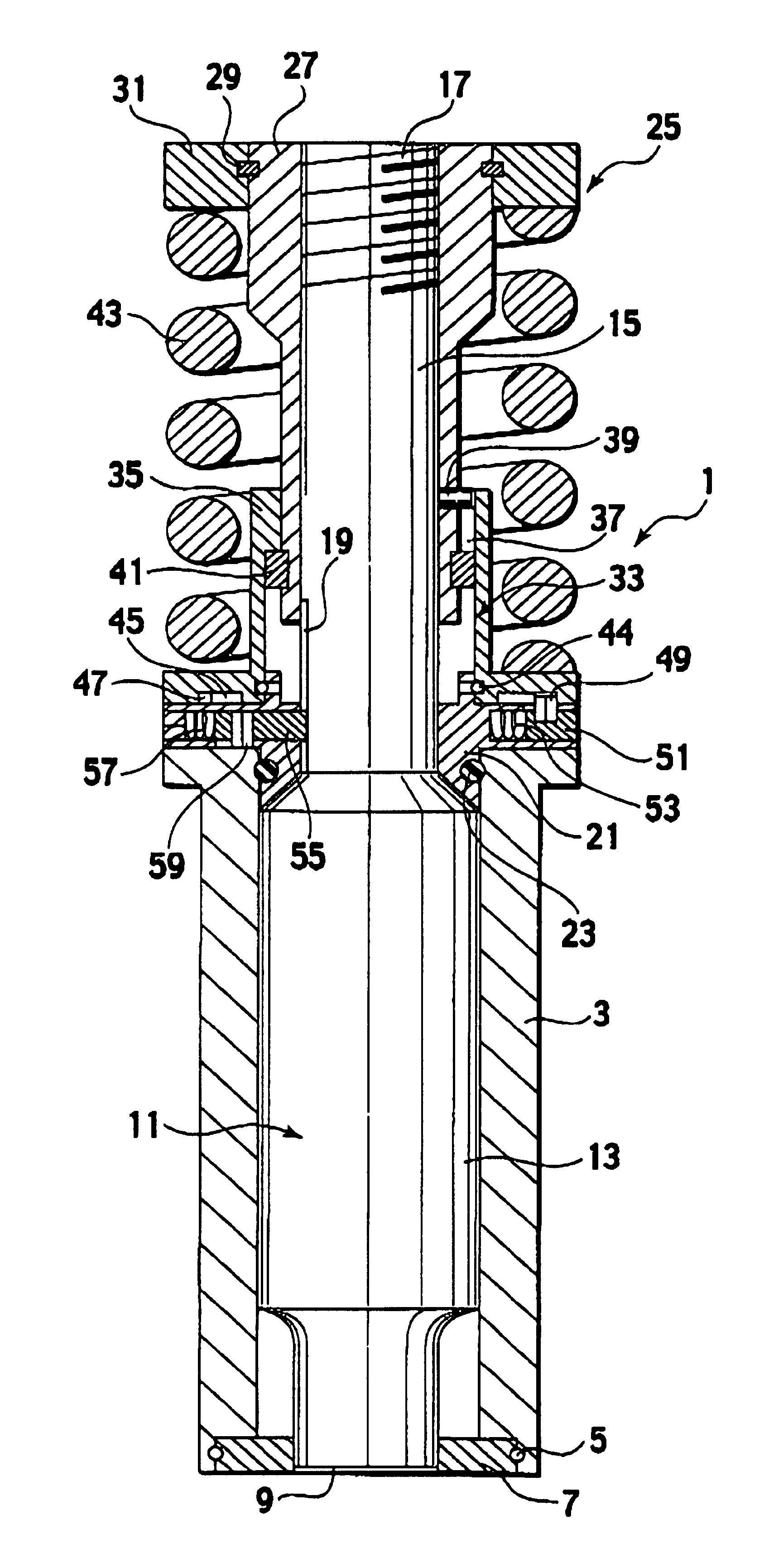 Upper tool device and punch therefor