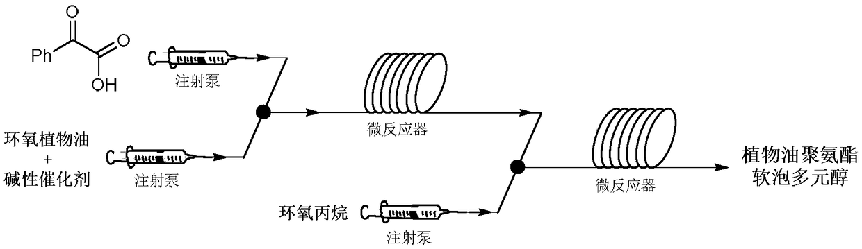 Vegetable oil polyurethane soft foam polyol, and preparation method and application thereof