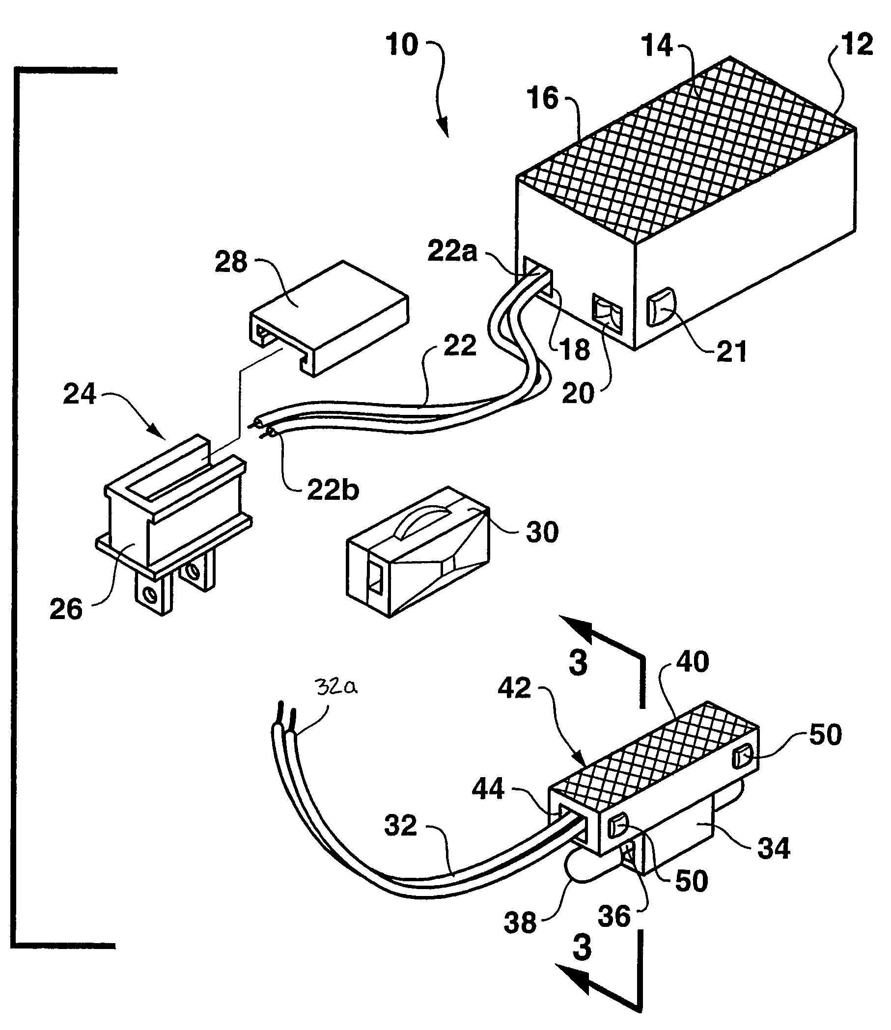 Low voltage luminaire assembly