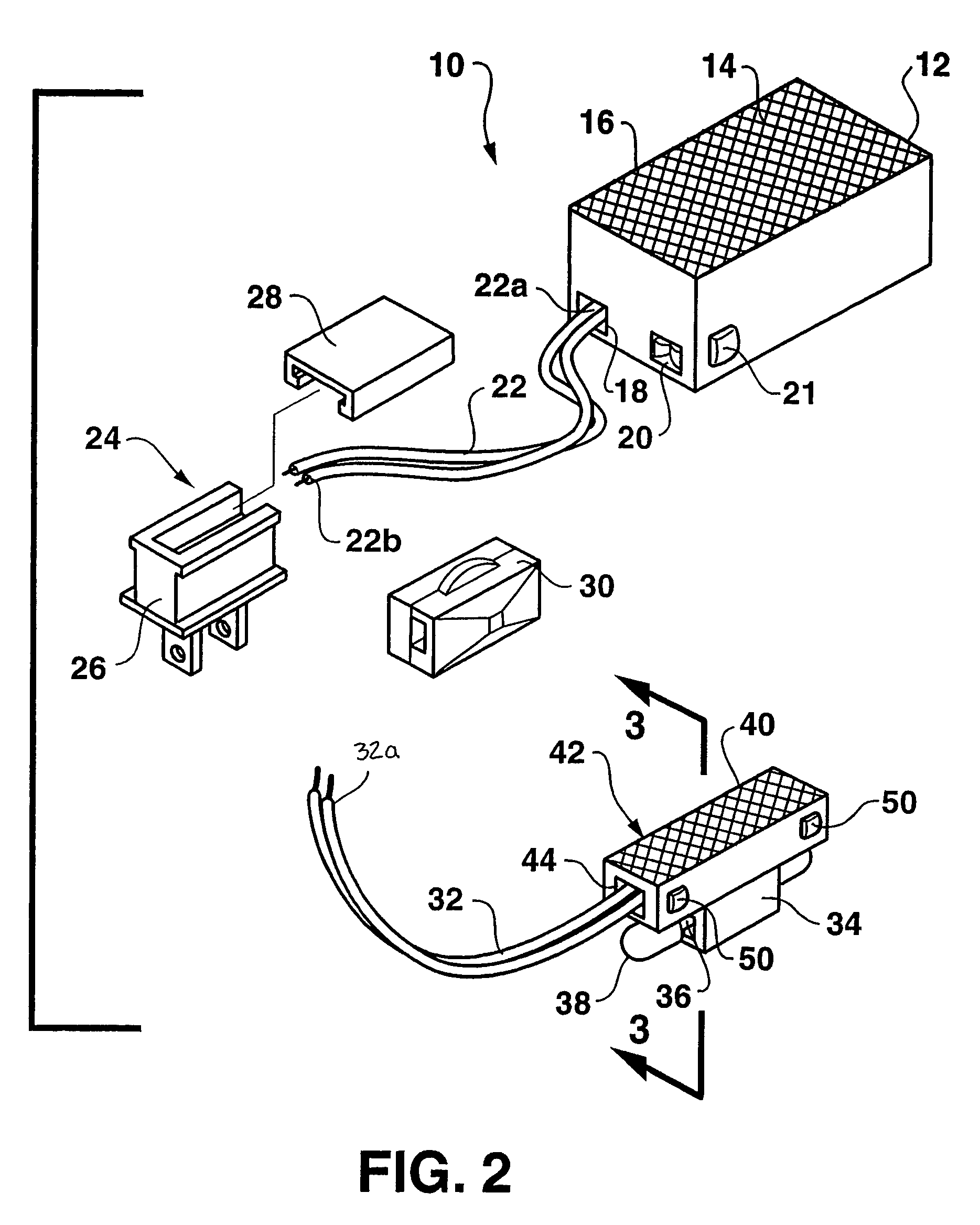 Low voltage luminaire assembly