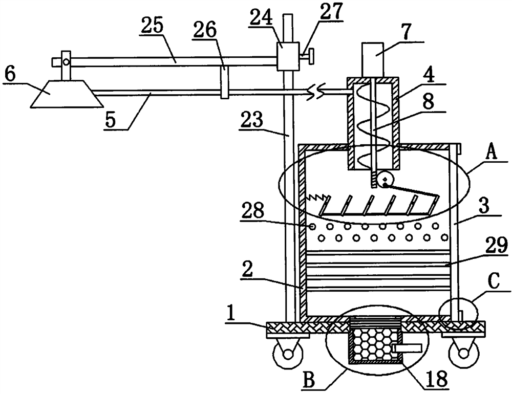 Gas disinfection device for preventing infection