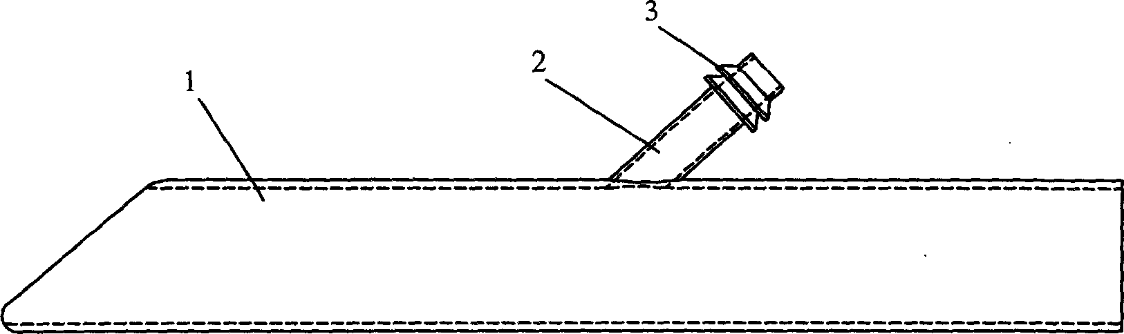 High and low dual-position charging and discharging tube for colon dialysis and application method thereof