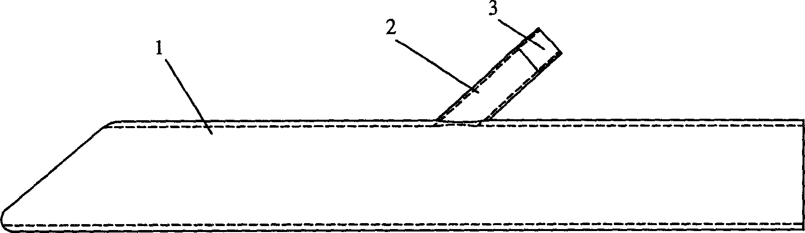 High and low dual-position charging and discharging tube for colon dialysis and application method thereof