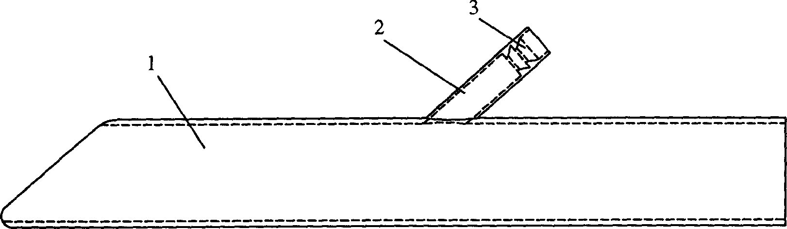 High and low dual-position charging and discharging tube for colon dialysis and application method thereof