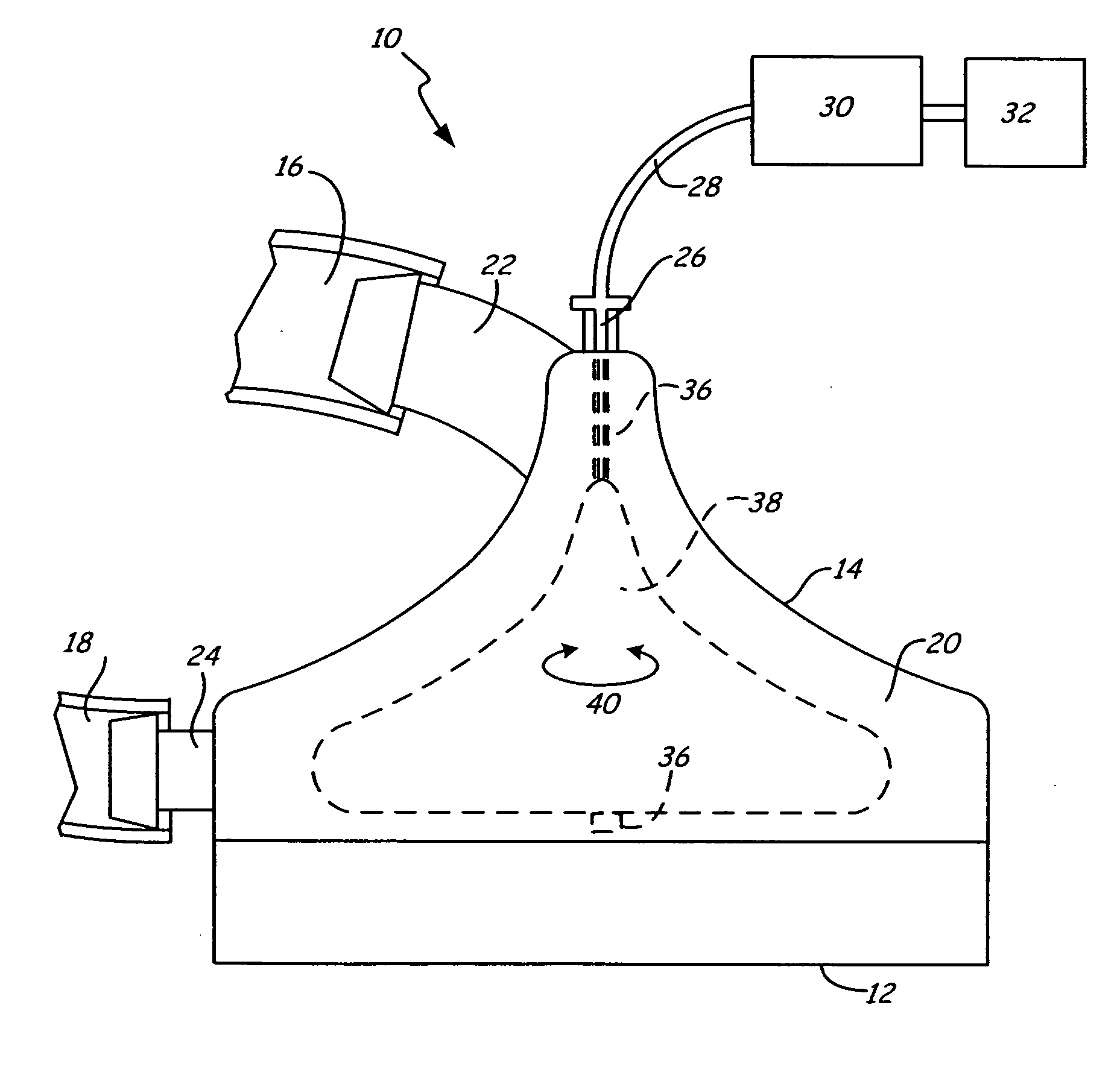 Gas removal from a centrifugal pump