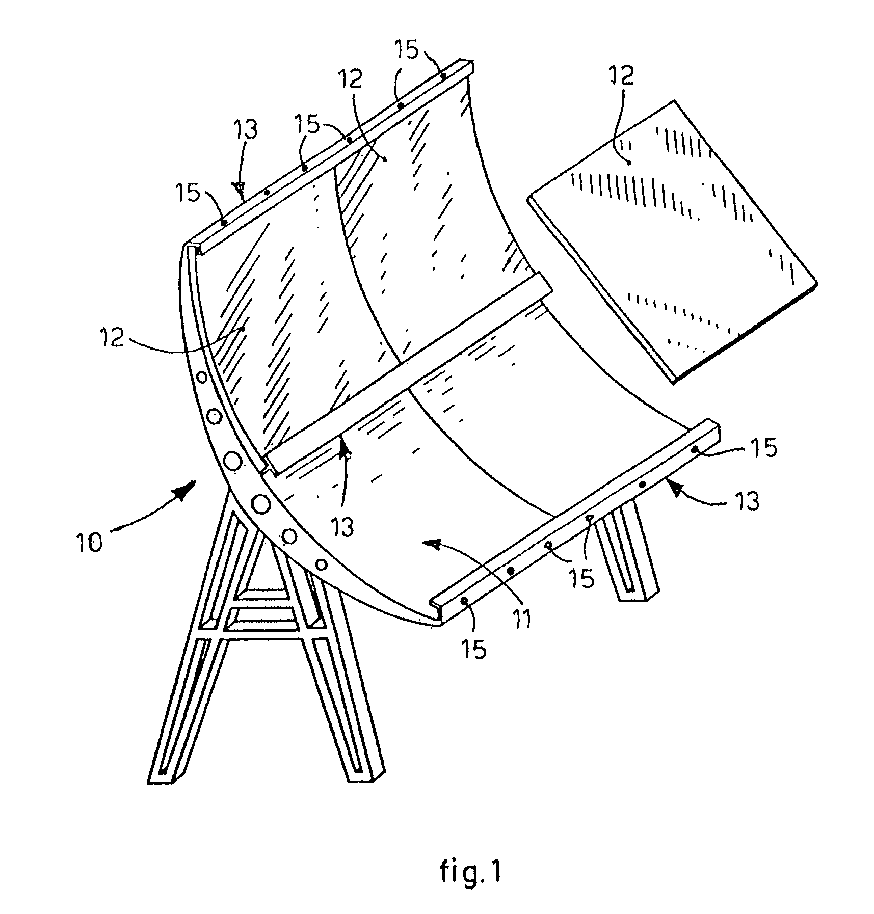 Support structure for solar plants and method for mounting