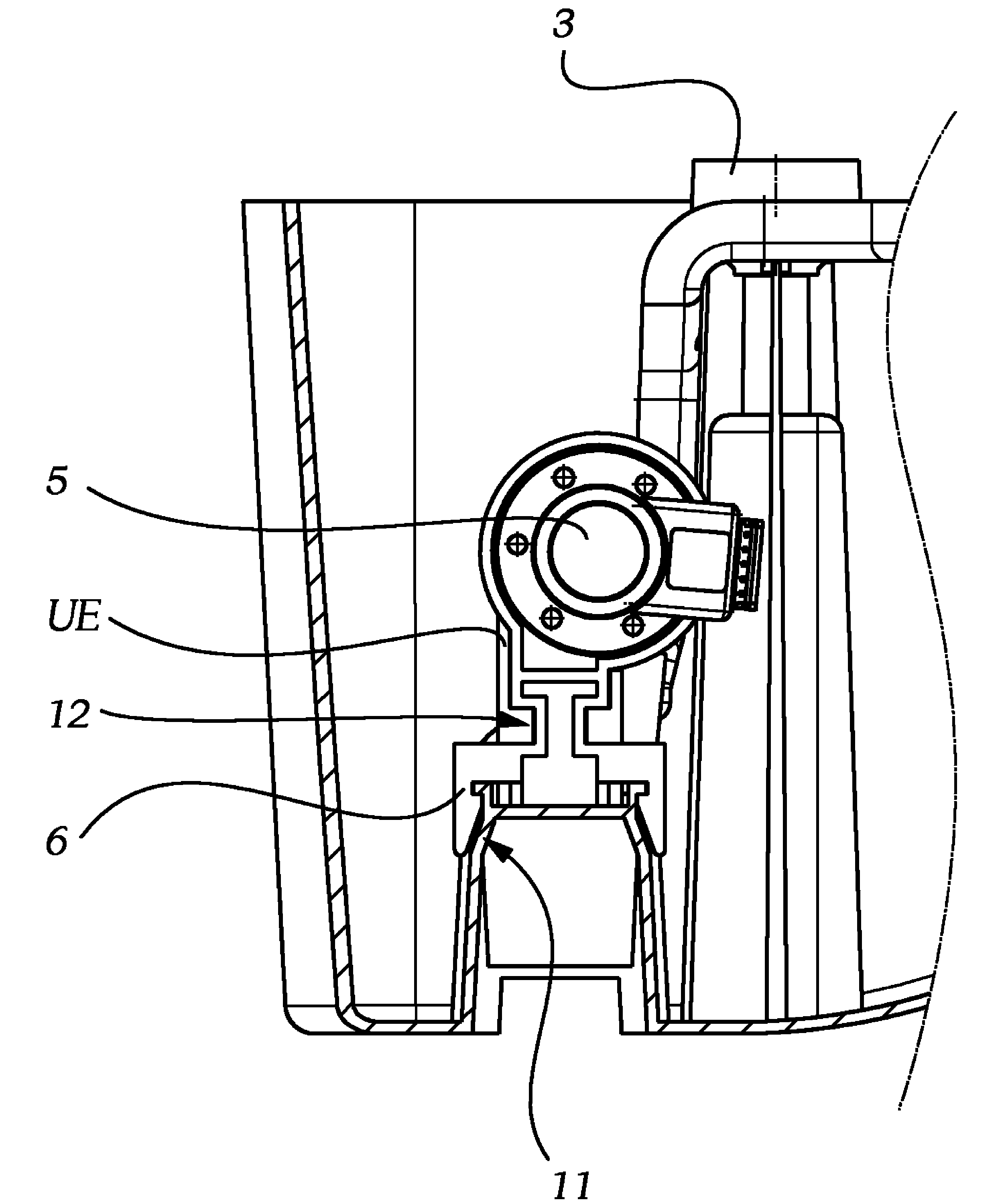 Adjusting system for a vehicle headlamp