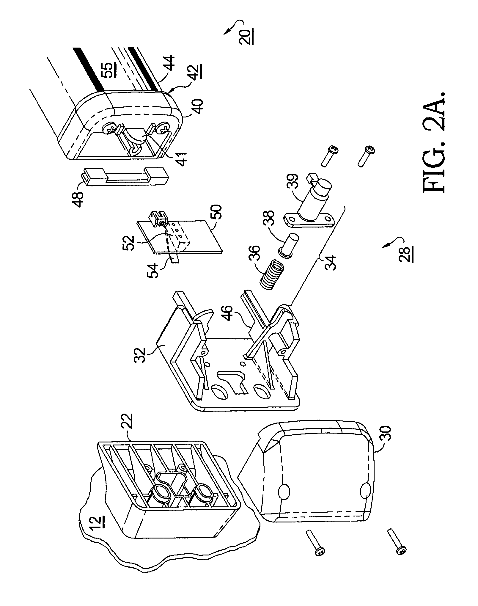 Access control device for a door