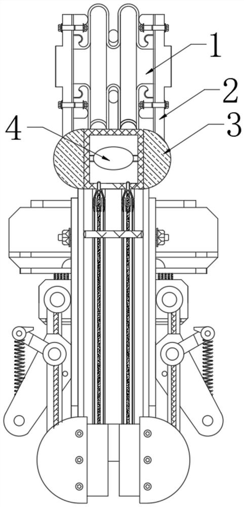 Battery protection equipment for preventing charging head of new energy automobile from being fused