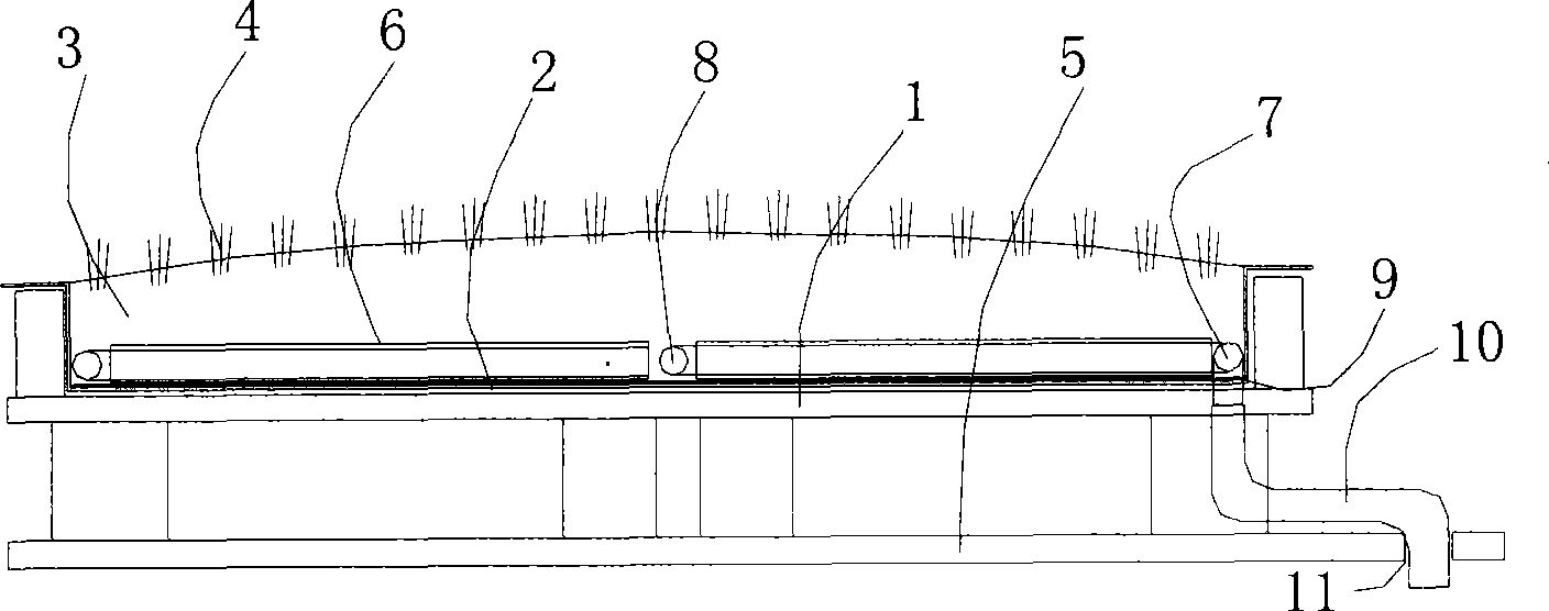 Roof greening system