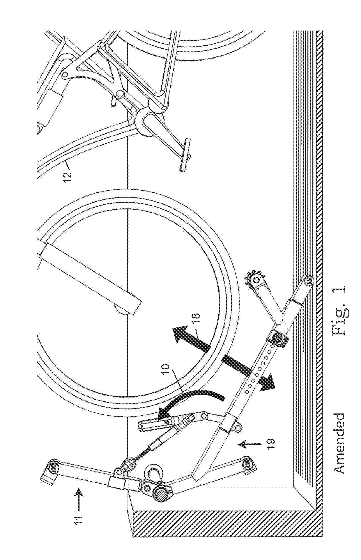 Bike rack for truck beds trailers and vehicles