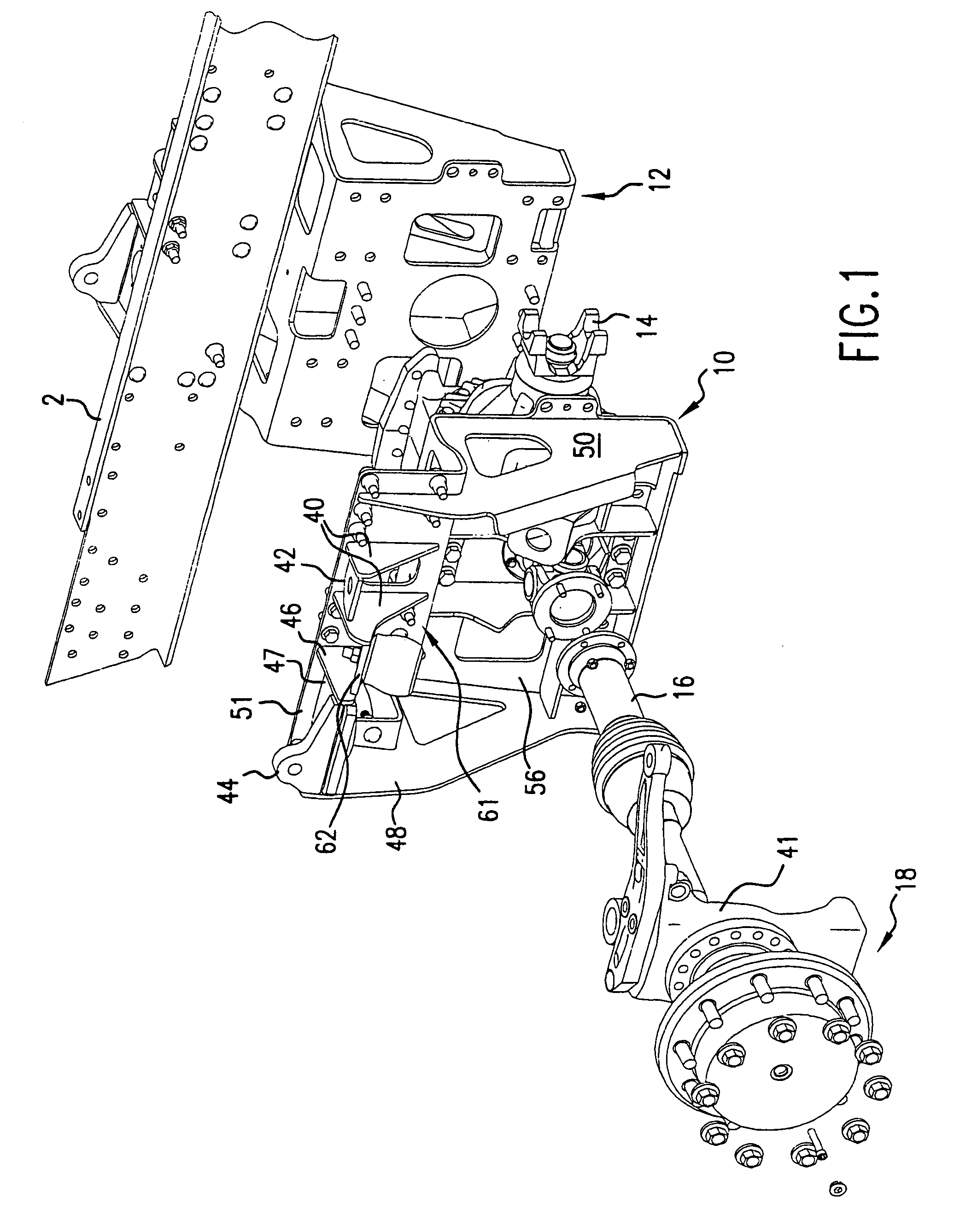 Mounting assembly for a vehicle suspension arm