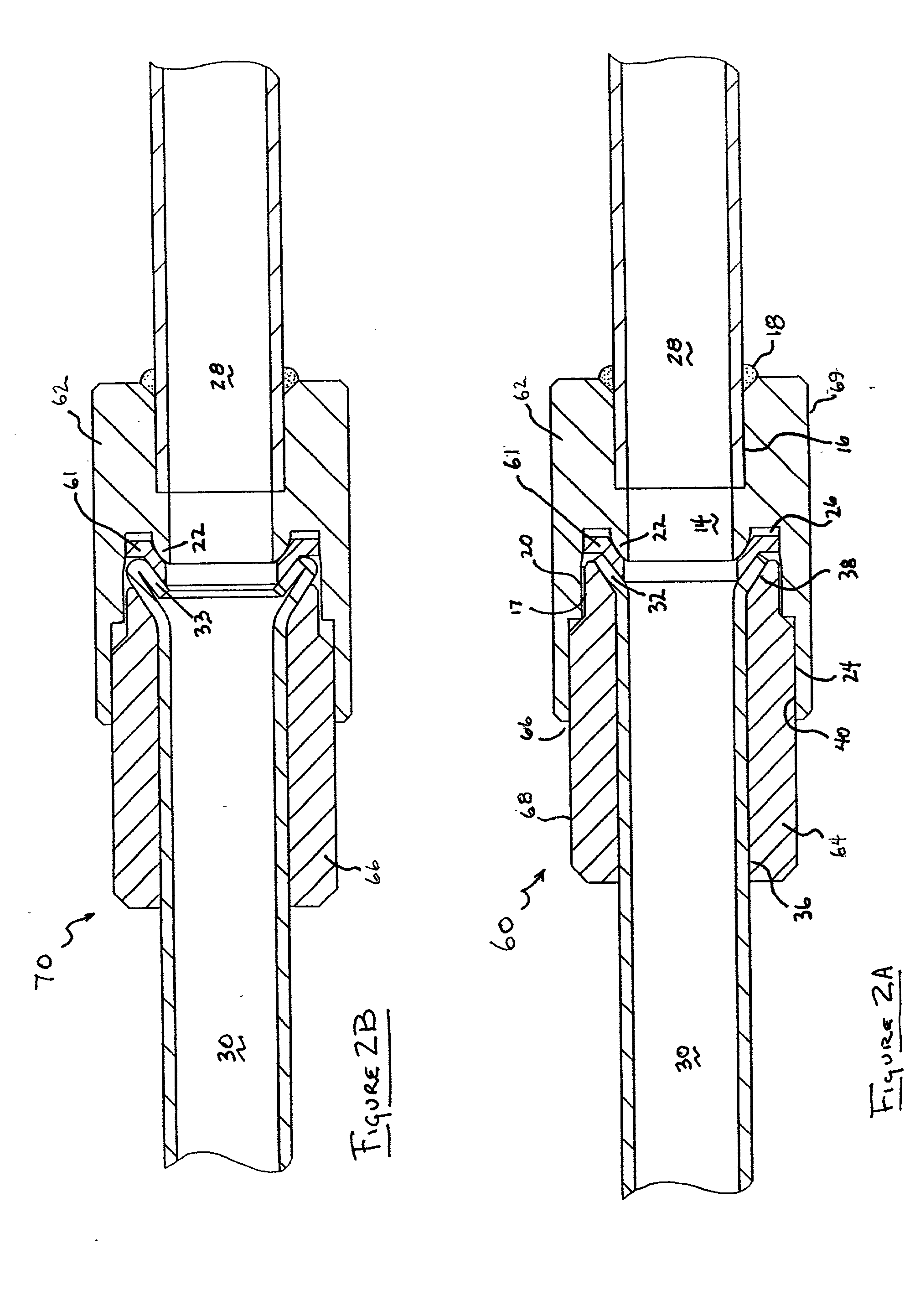 Flare fitting assembly with metal-to-metal line seal