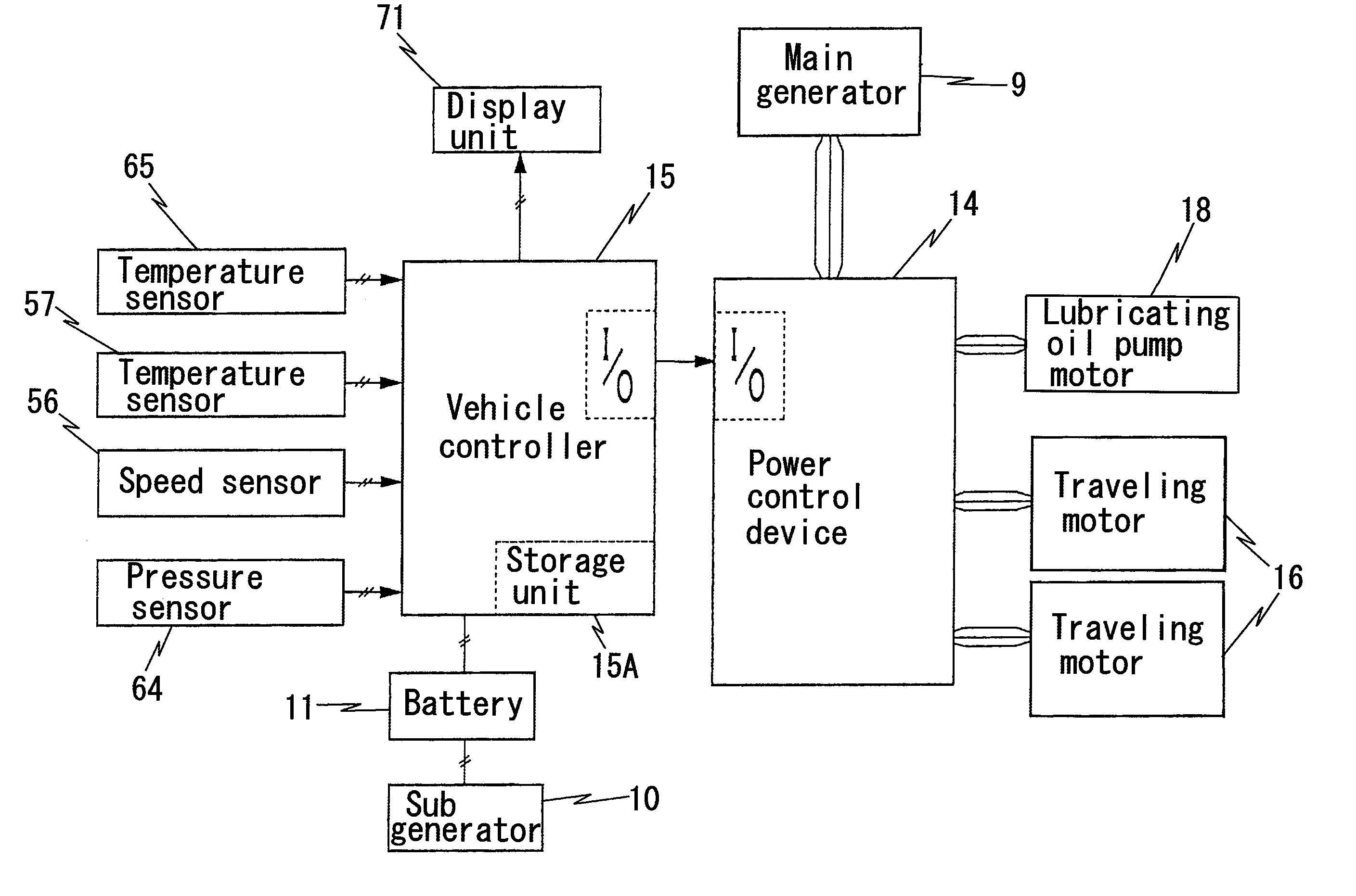 Lubricating oil cooling device for traveling speed reduction gear