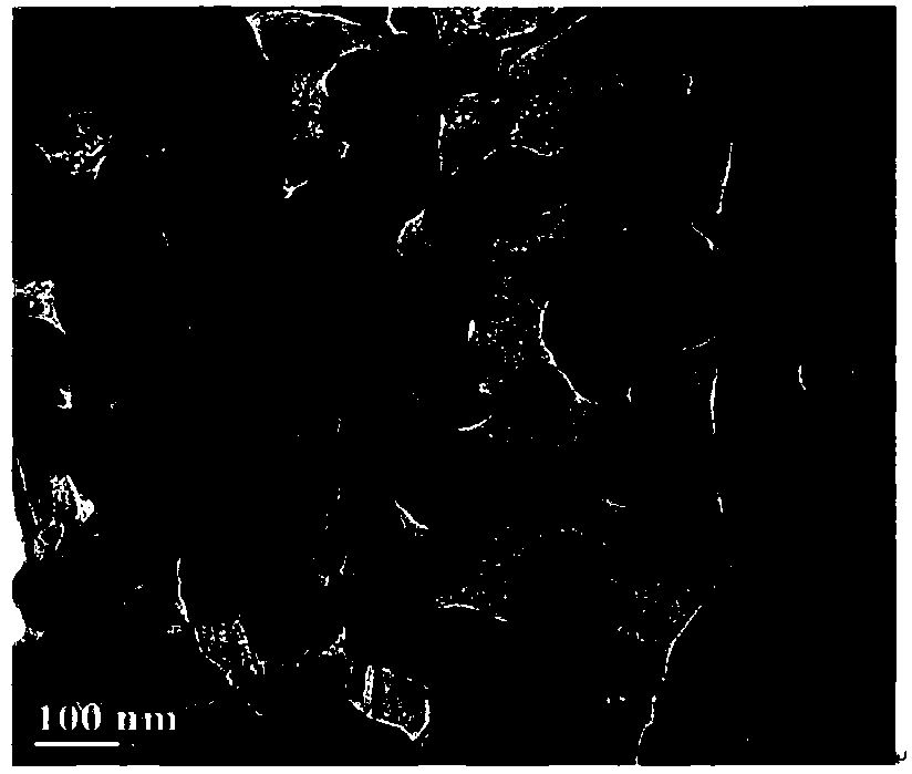 High nitrogen doped graphene and fullerene-like molybdenum selenide hollow-ball nanocomposite and preparation method thereof