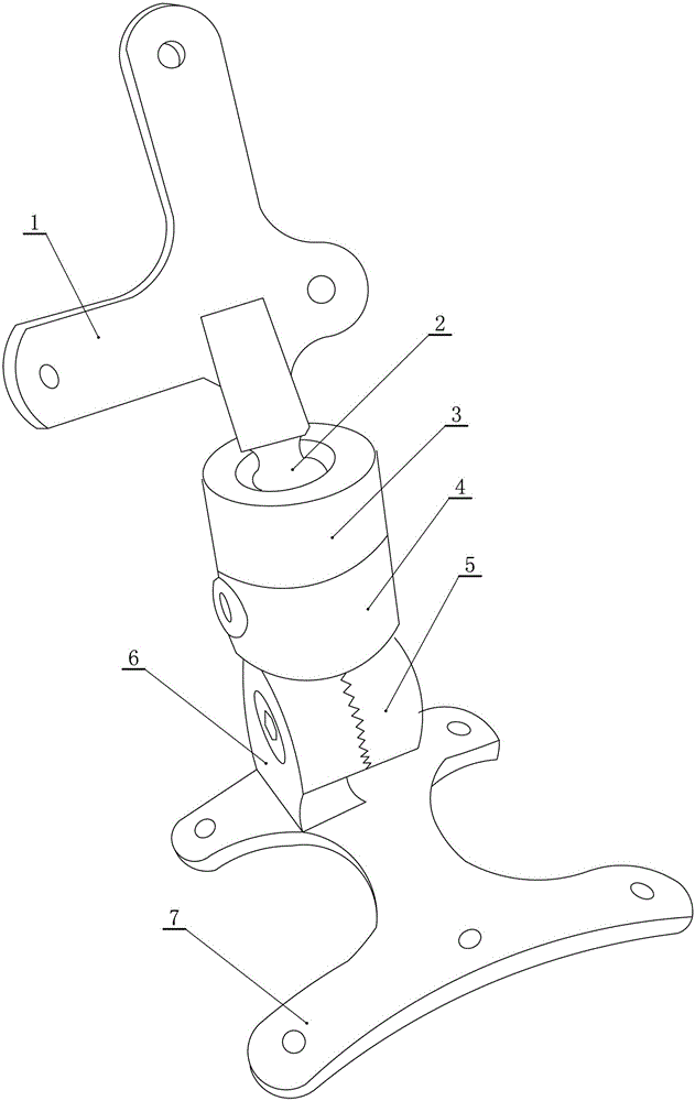 Infant hip joint fixable connecting rack