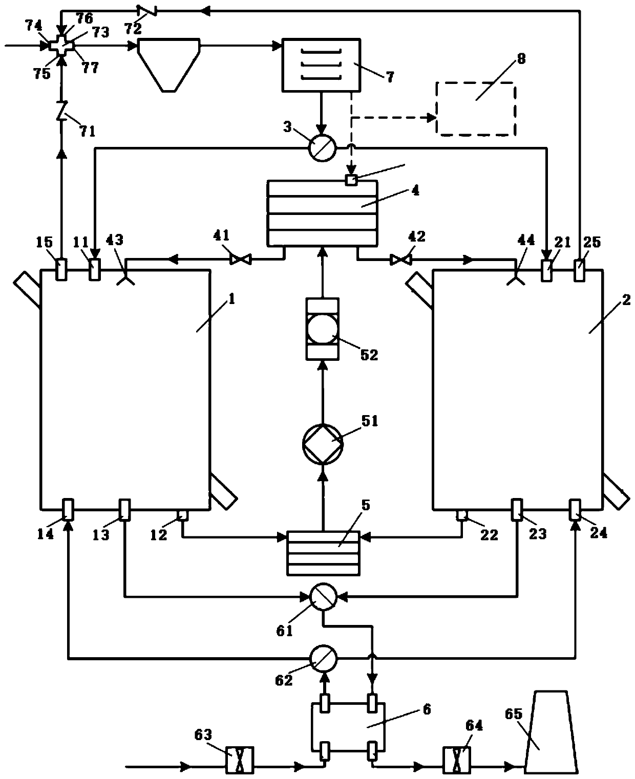 Method and system for removing nitrogen oxides from low-temperature flue gas