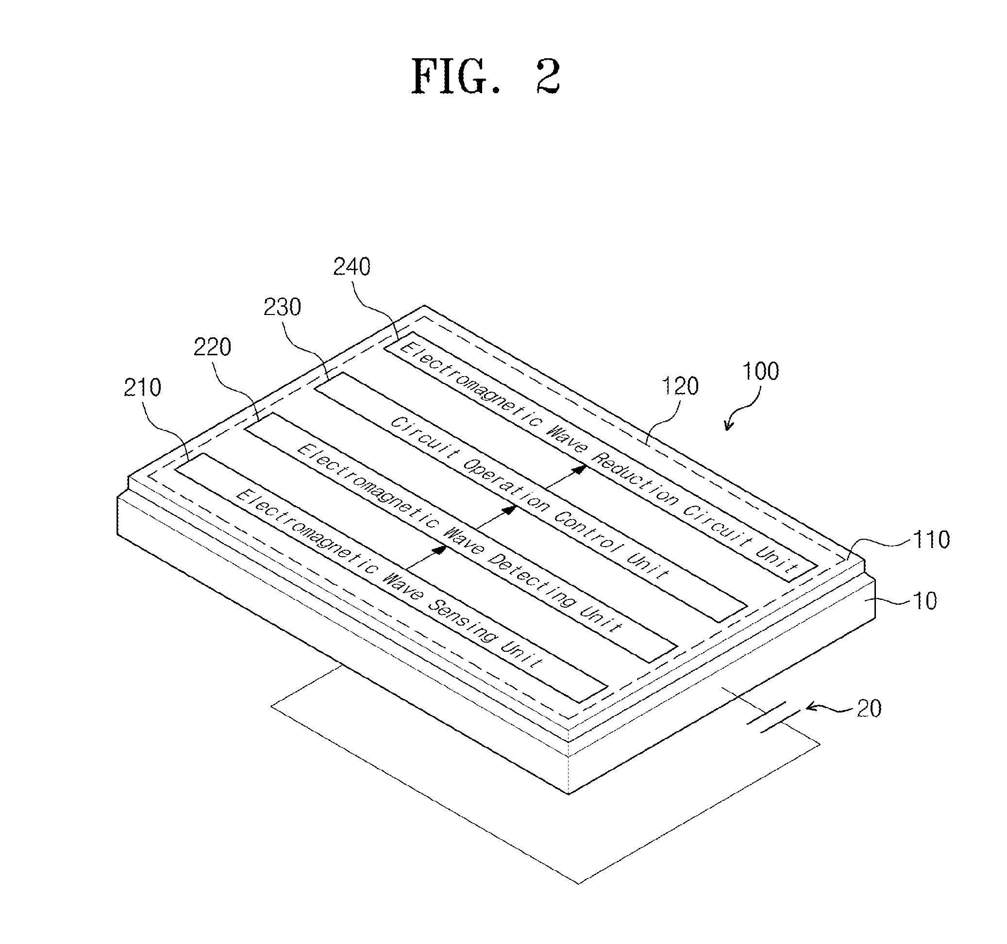 Electromagnetic wave reduction apparatus and electromagnetic wave reduction method thereof