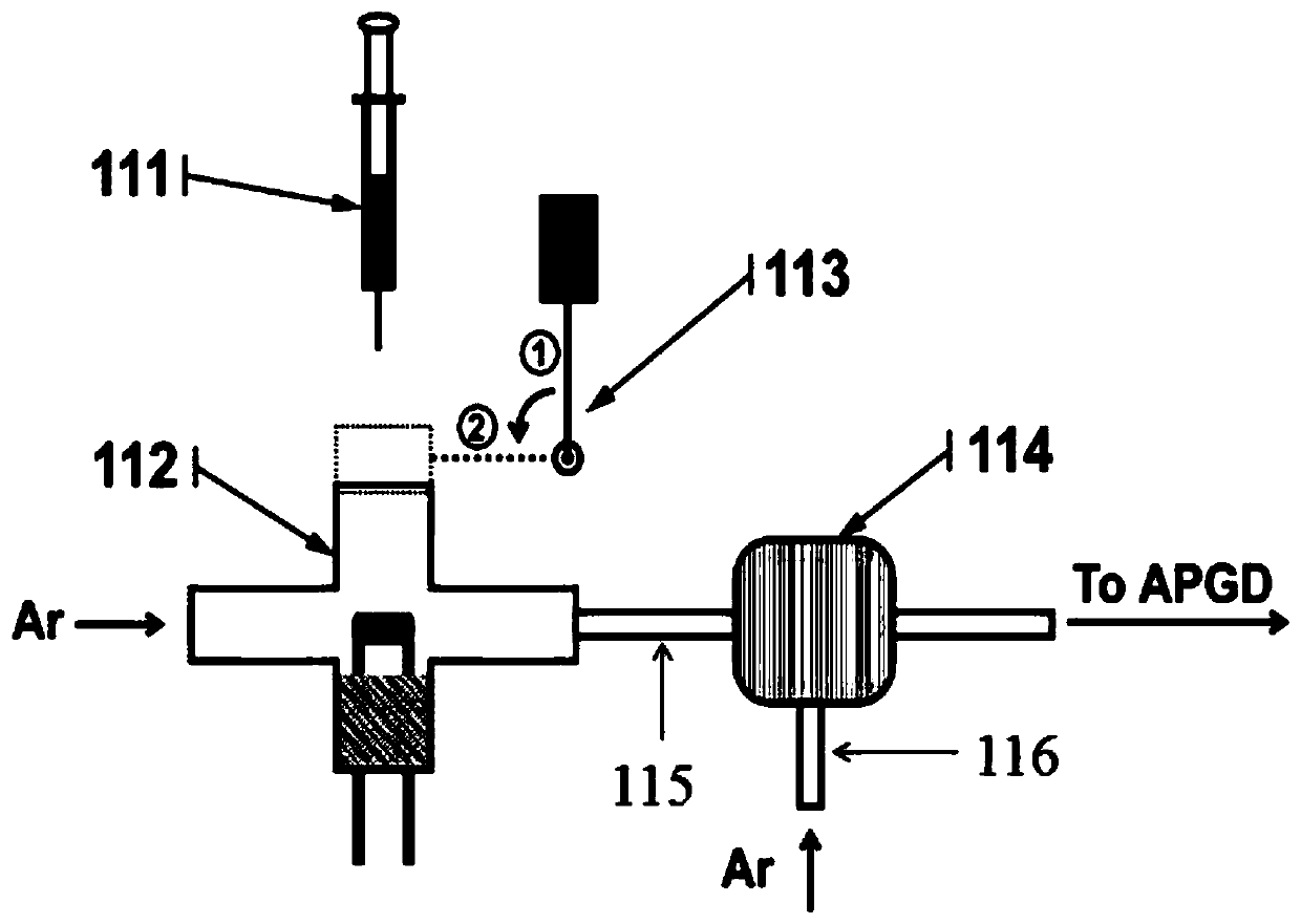 A portable atmospheric pressure glow discharge micro-plasma spectrometer and its implementation method