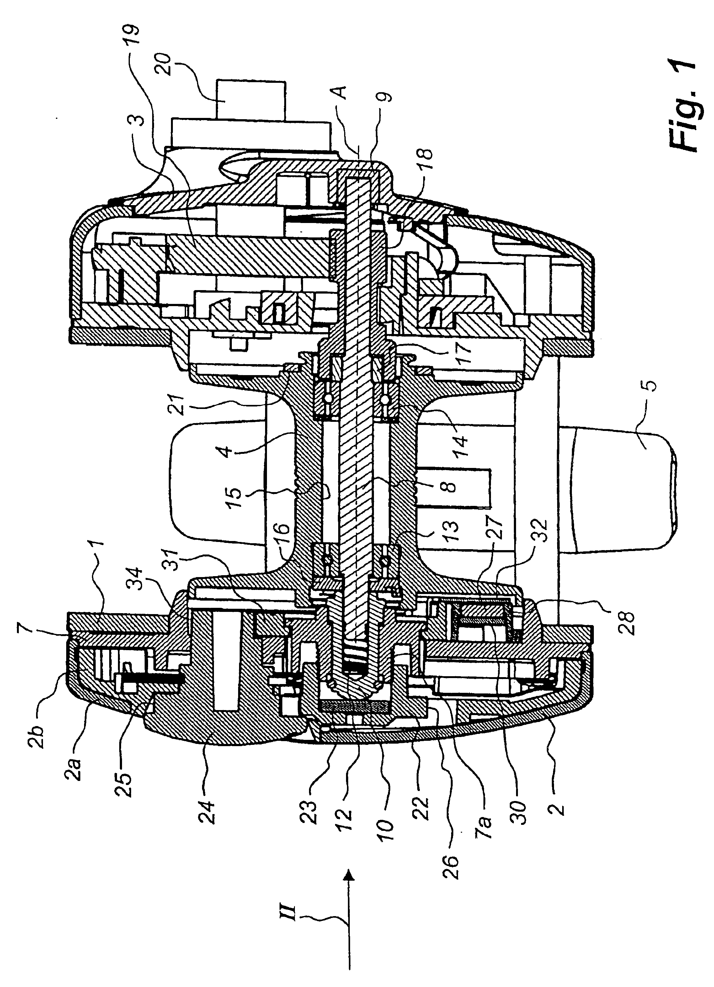 Multiplier type fishing reel