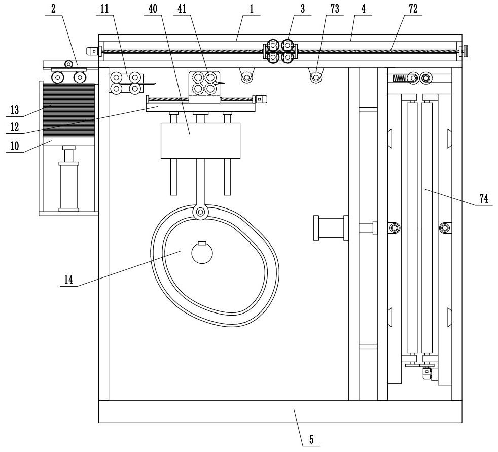 Silk quilt net pulling machine