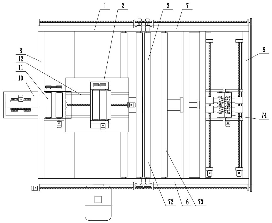 Silk quilt net pulling machine