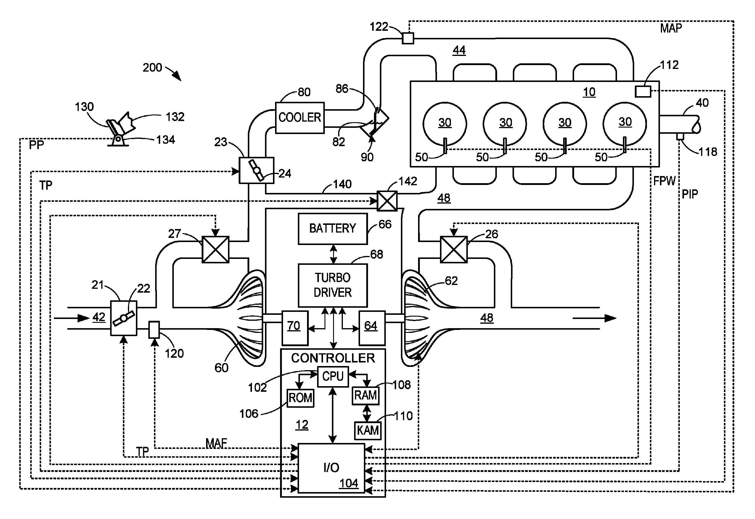 Condensation trap for charge air cooler