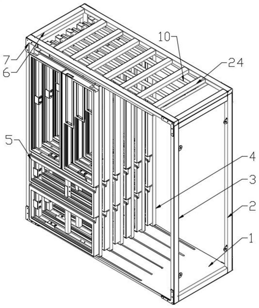 Refrigerator door display goods shelf capable of achieving multi-category sample output and saving shopping place space