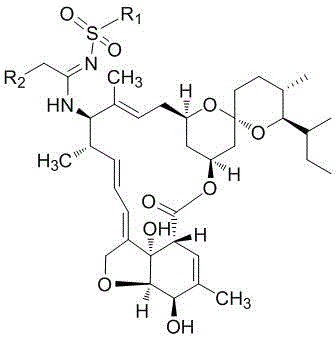 A kind of milbemycin analog and its preparation method and application in pesticide