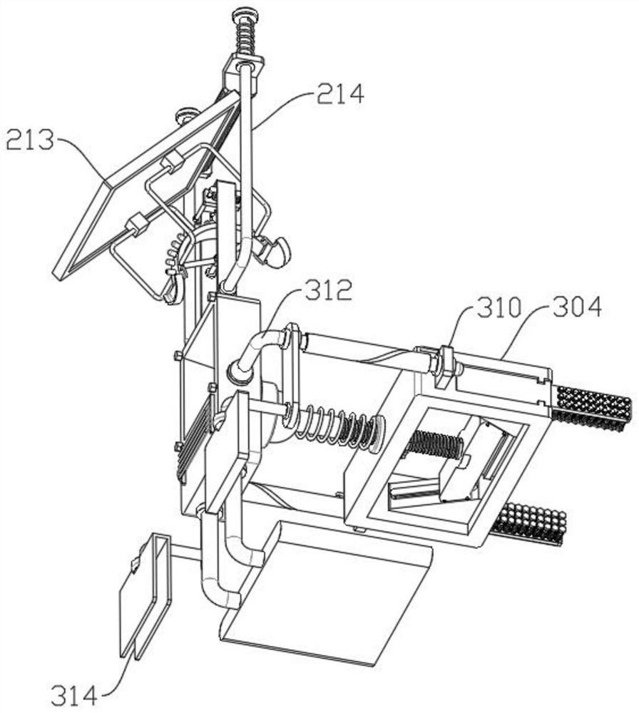 Solar panel outdoor lamp capable of automatically adjusting angle