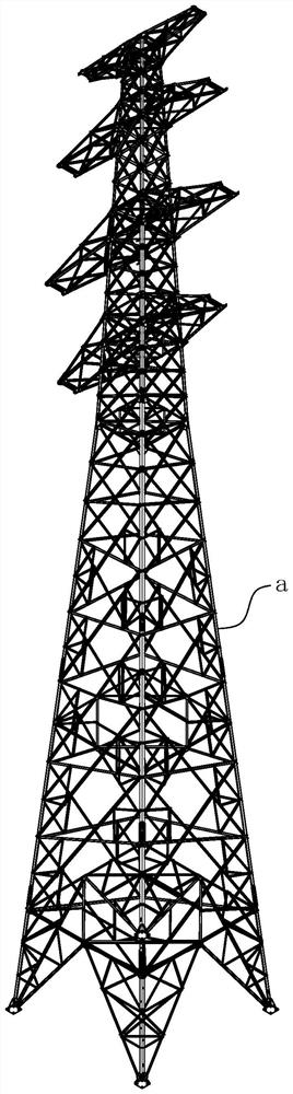 Rail type power angle steel tower maintenance robot