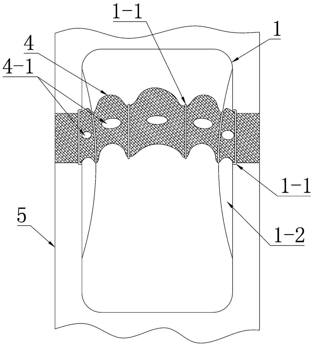 Air inflation type hand binding device