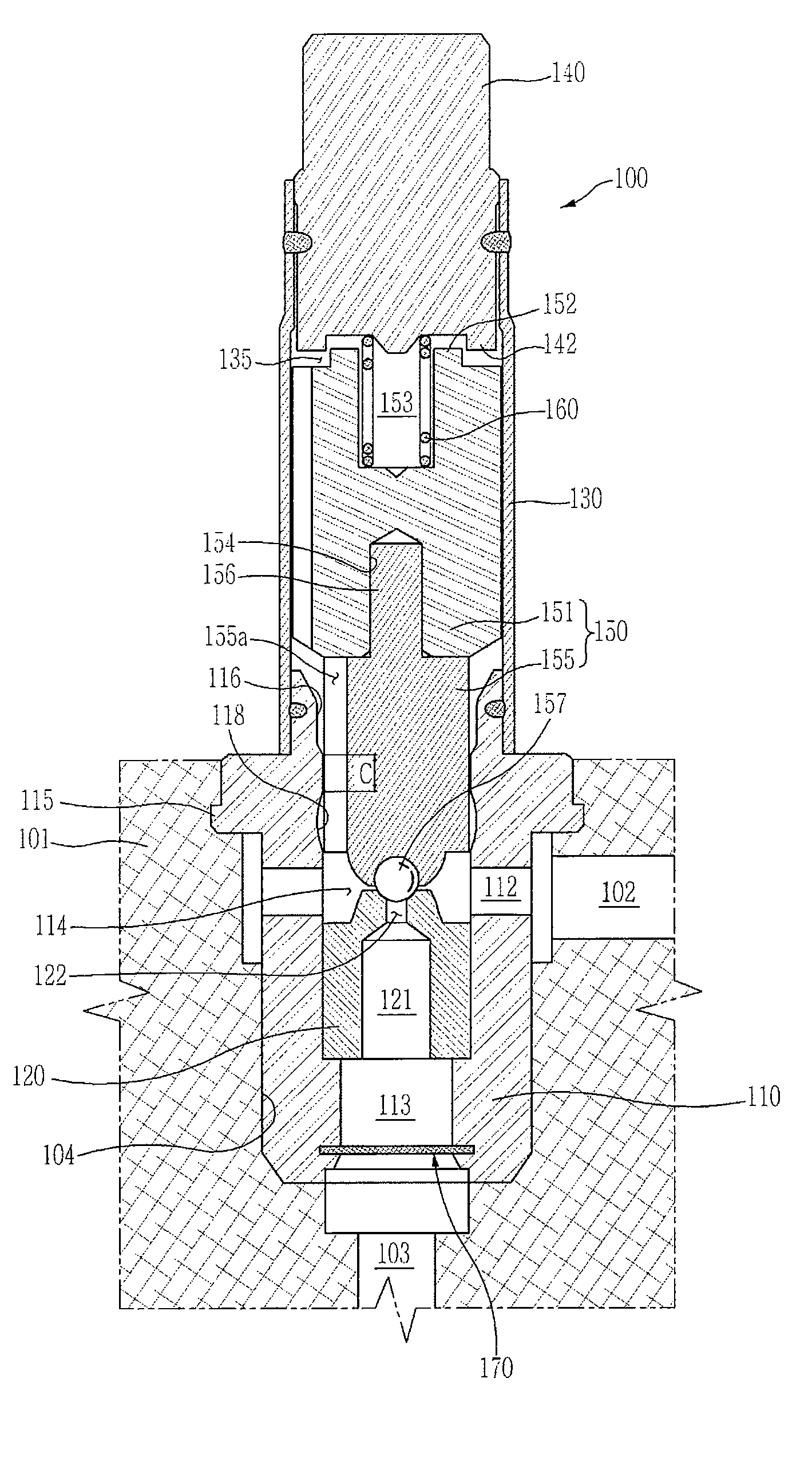 Solenoid valve for brake system