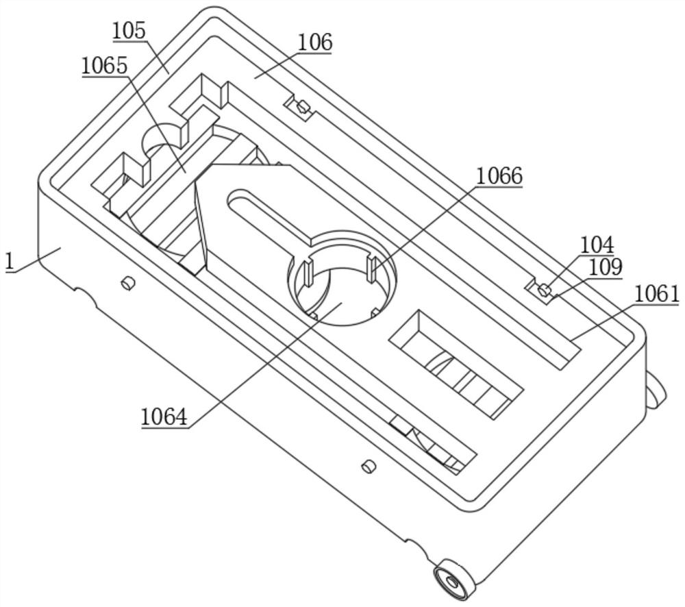 Storage device and storage method for civil engineering cost surveying and mapping tool