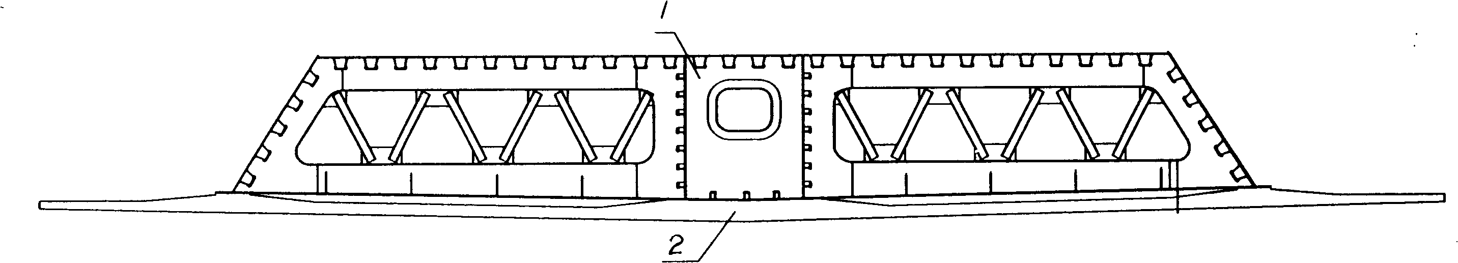 Technique of producing steel-concrete connecting beam