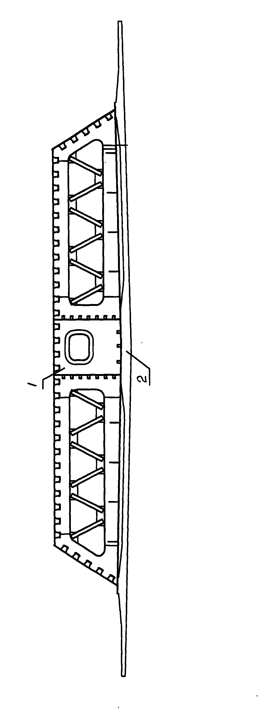 Technique of producing steel-concrete connecting beam