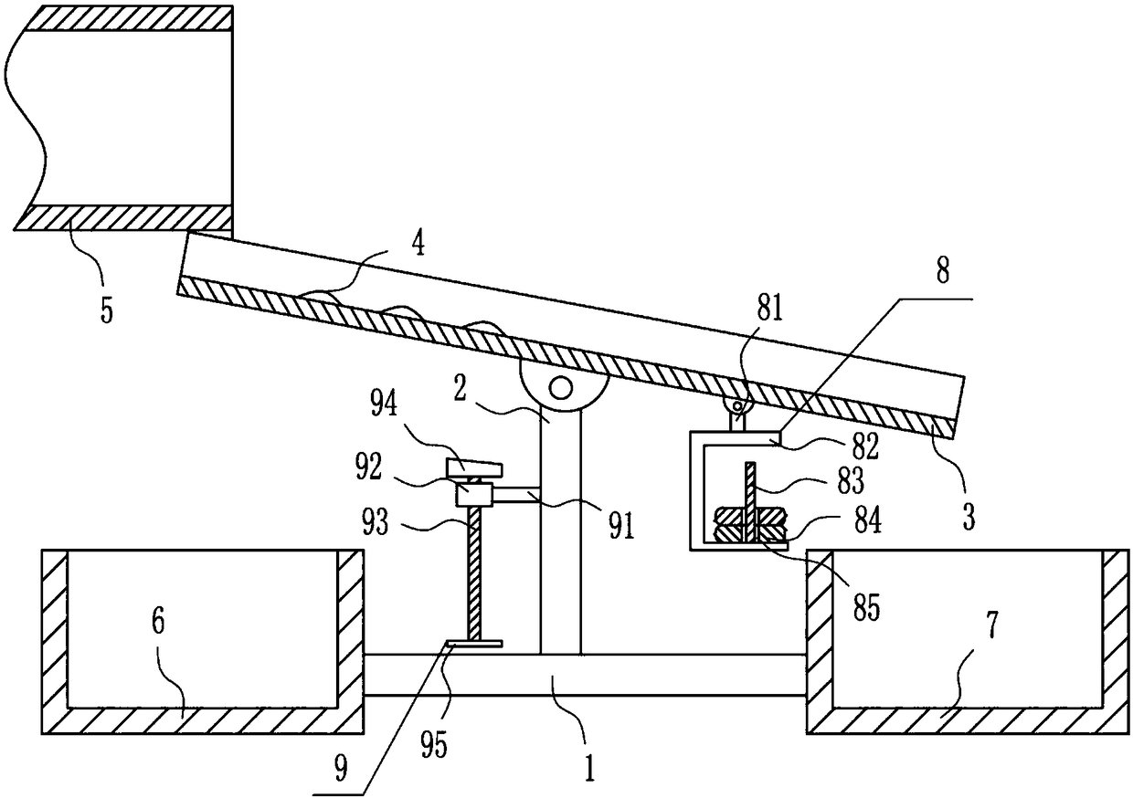 Flood flowing direction transferring device for irrigation and water conservancy