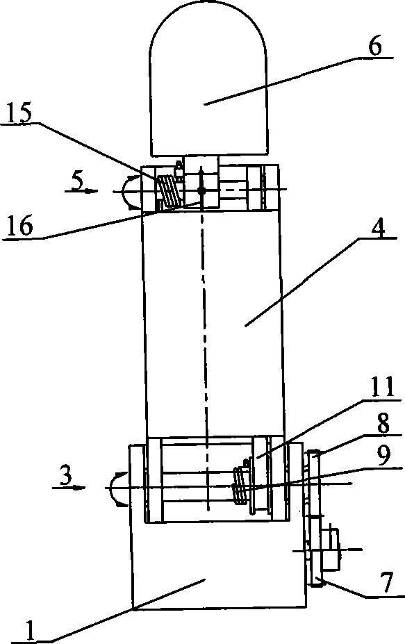 Displacement under-actuated two-articulated robot finger device based on flexible piece