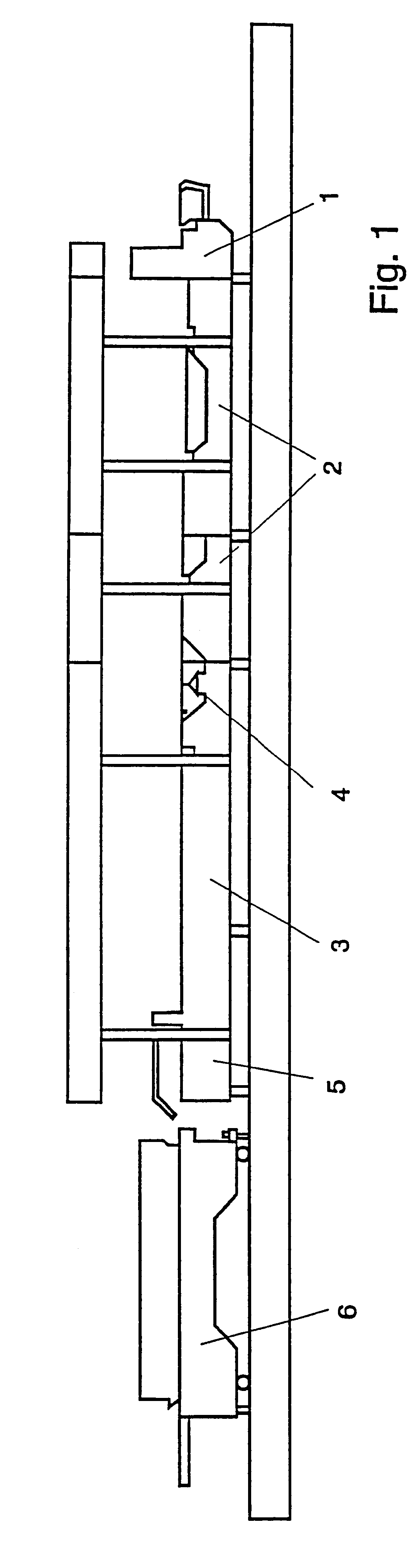 Machine for gluing folding cartons for producing folding cartons from blanks