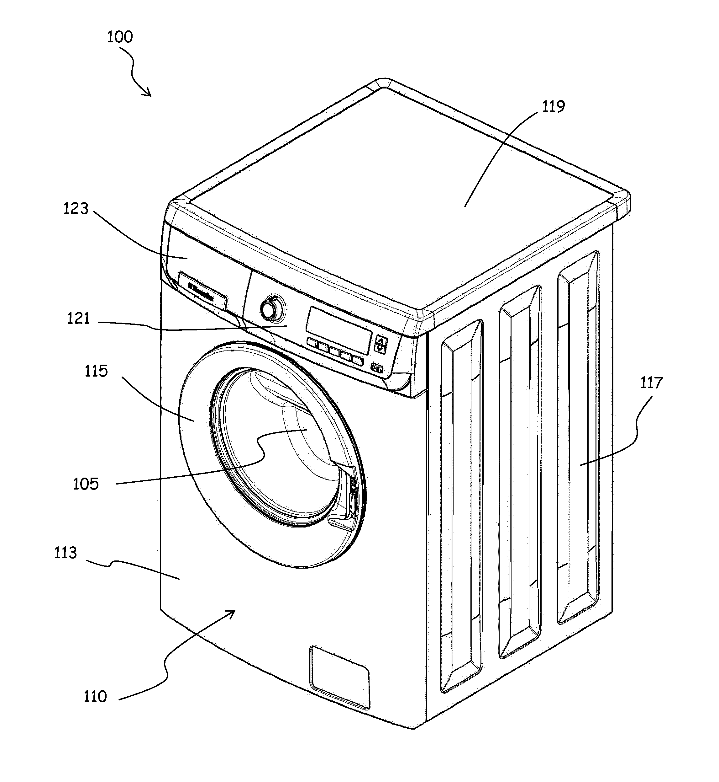 Appliance for drying laundry