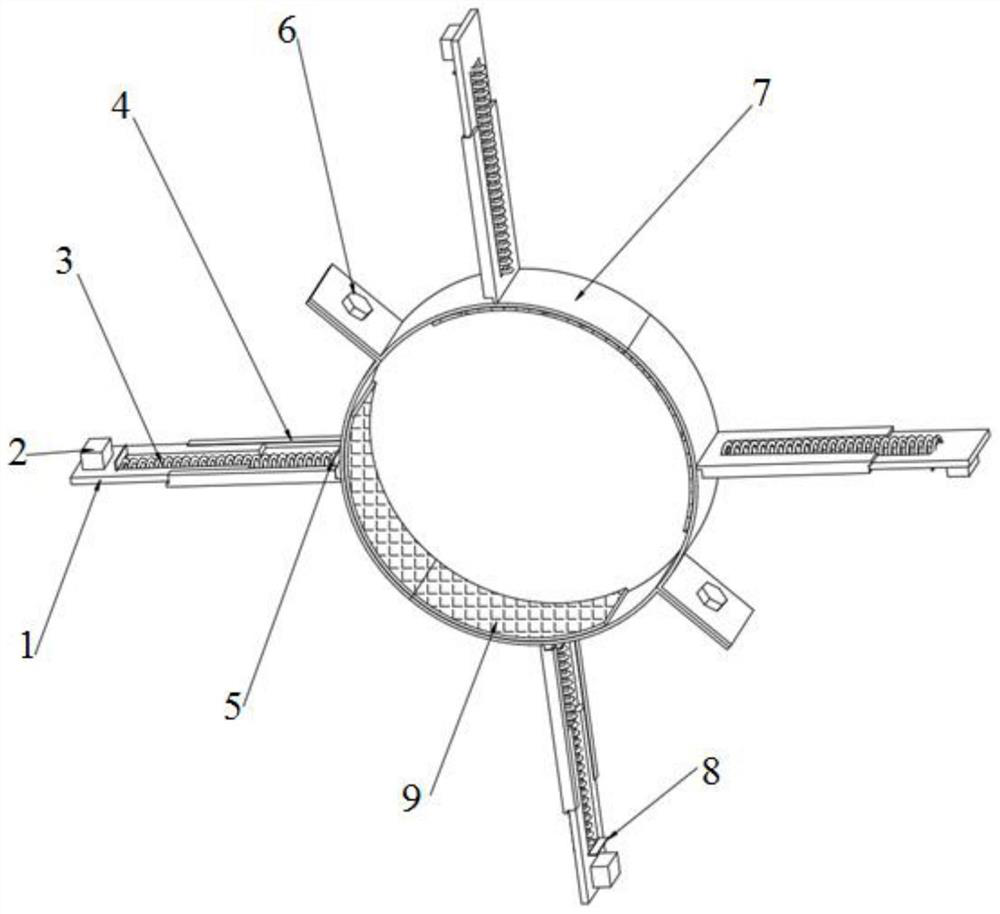 Self-adjusting ship pipeline damping device and damping method thereof