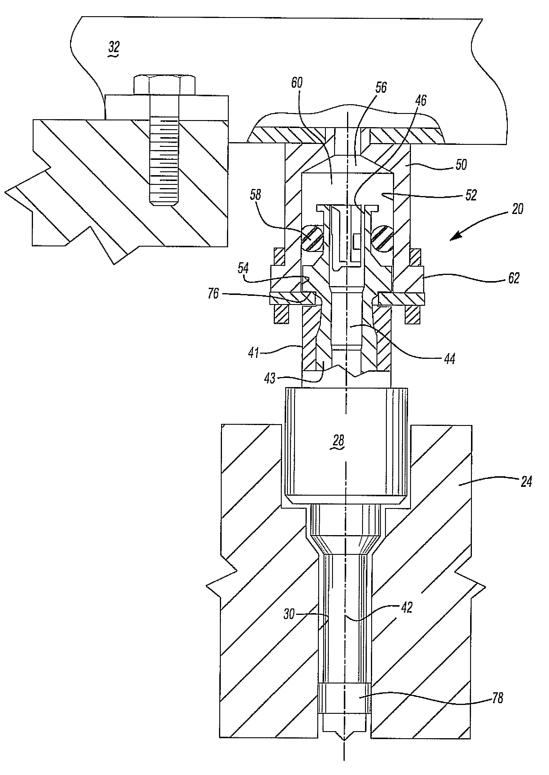 Method and apparatus for attenuating fuel pump noise in a direct injection internal combustion chamber