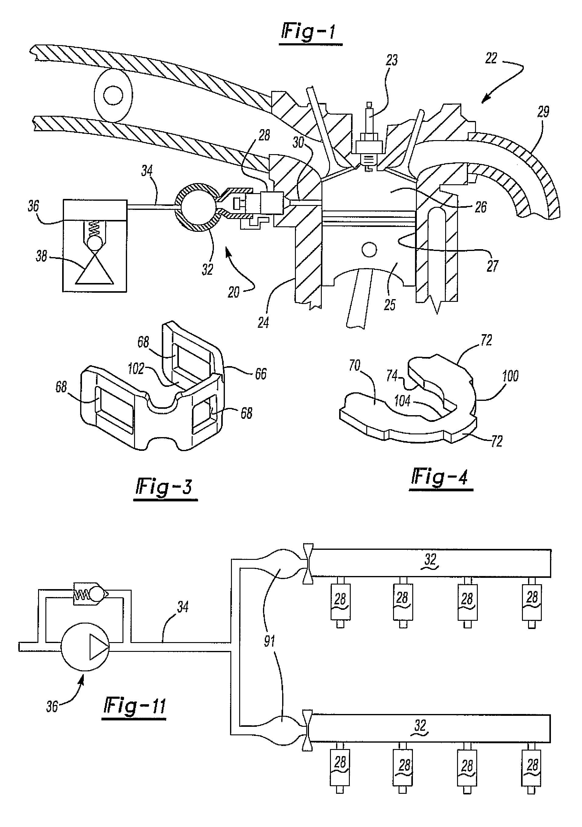 Method and apparatus for attenuating fuel pump noise in a direct injection internal combustion chamber