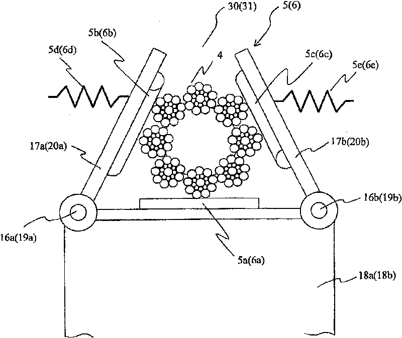 Flaw detector for wire rope