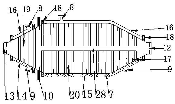 Cylinder drying machine with cooling segment