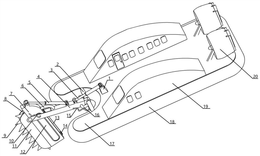 A new type of ice-breaking device and method for hovercraft